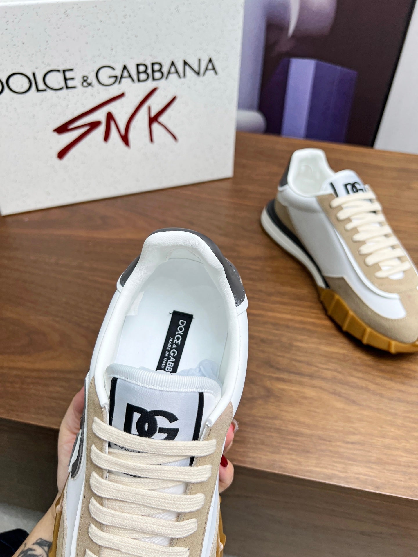 Dolce &Gabbana shoe logo-print sneakers For Men