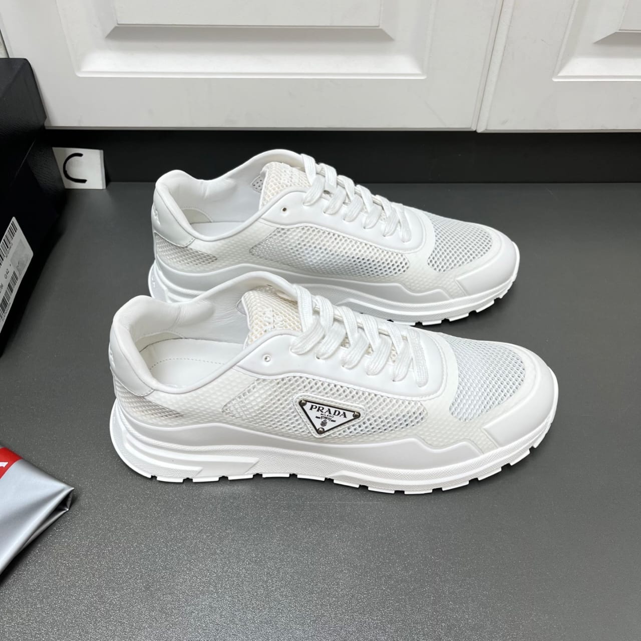 Prada Prax fabric sneakers for men