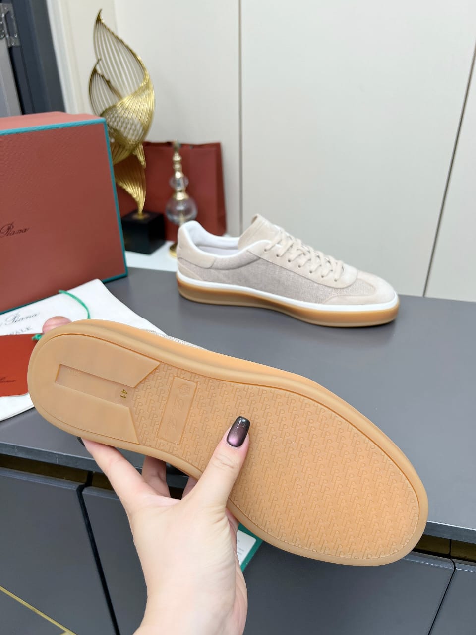 Loro Piana Tennis Walk Sneaker Pecora Nera for men