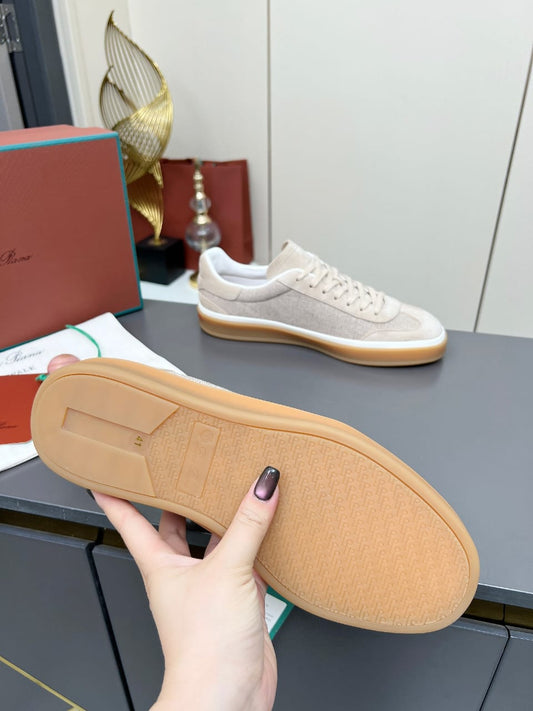 Loro Piana Tennis Walk Sneaker Suede Calf Split