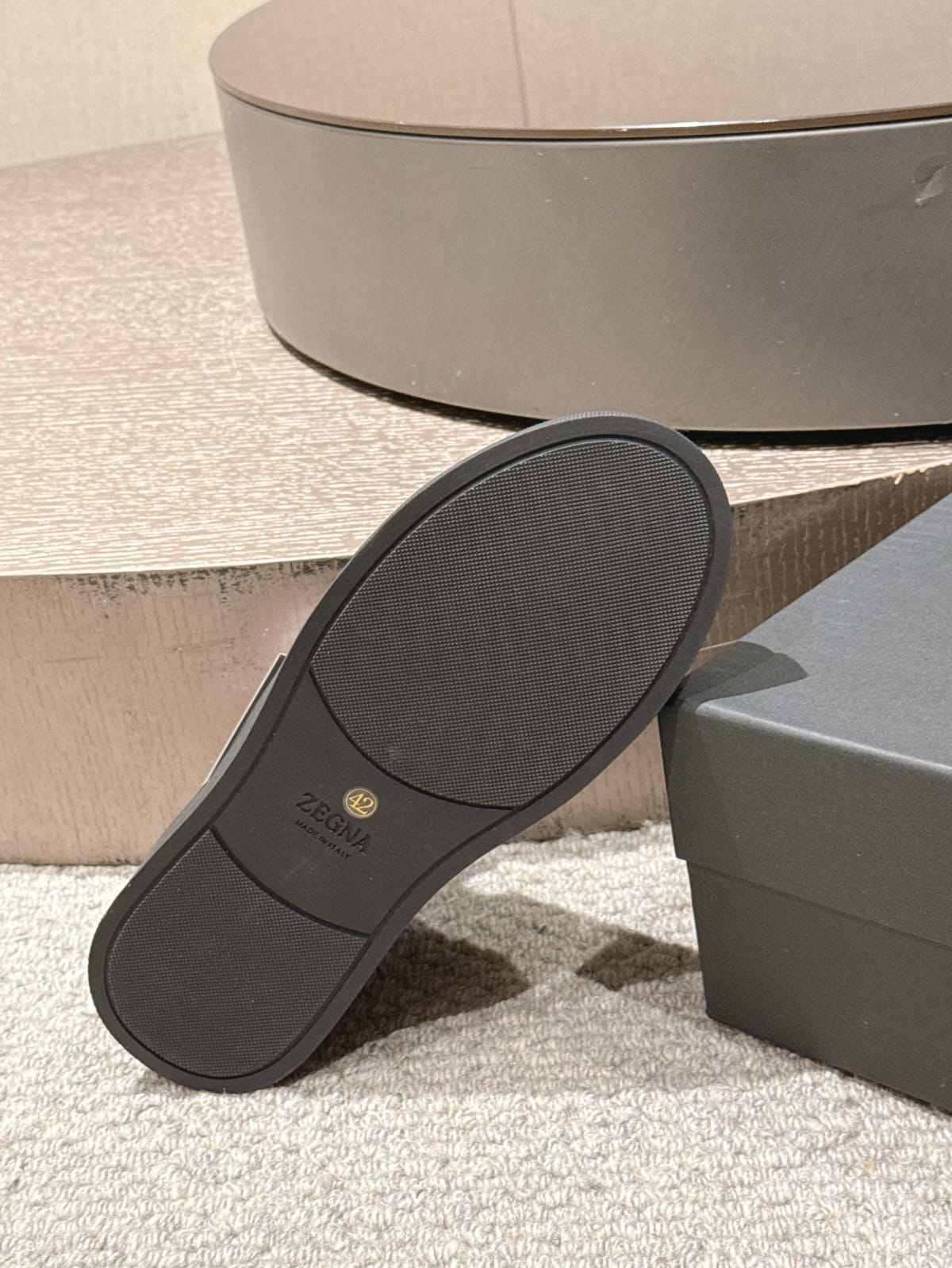 Zegna Black Deerskin Triple Stitch™ Sneakers for Men