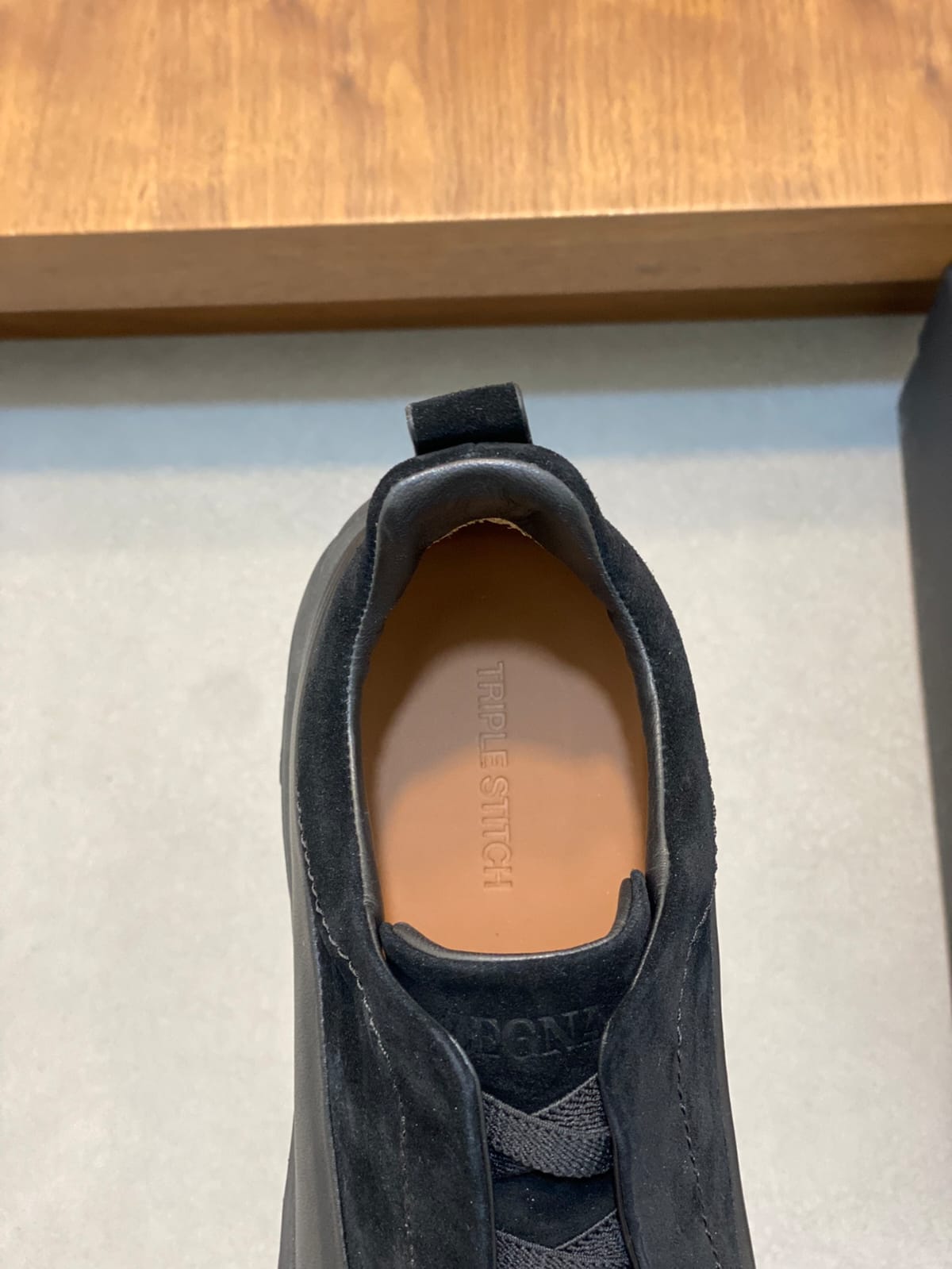 Zegna Black Leather and Suede Triple Stitch™ Monte Sneakers for Men