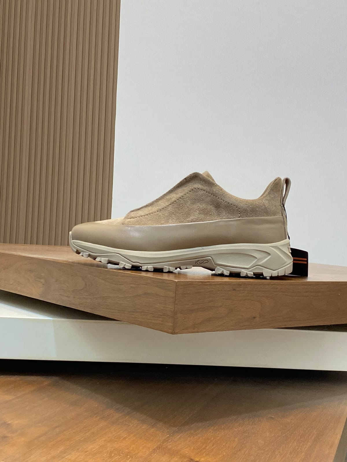 Zegna BEIGE Deerskin Triple Stitch™ Sneakers for Men