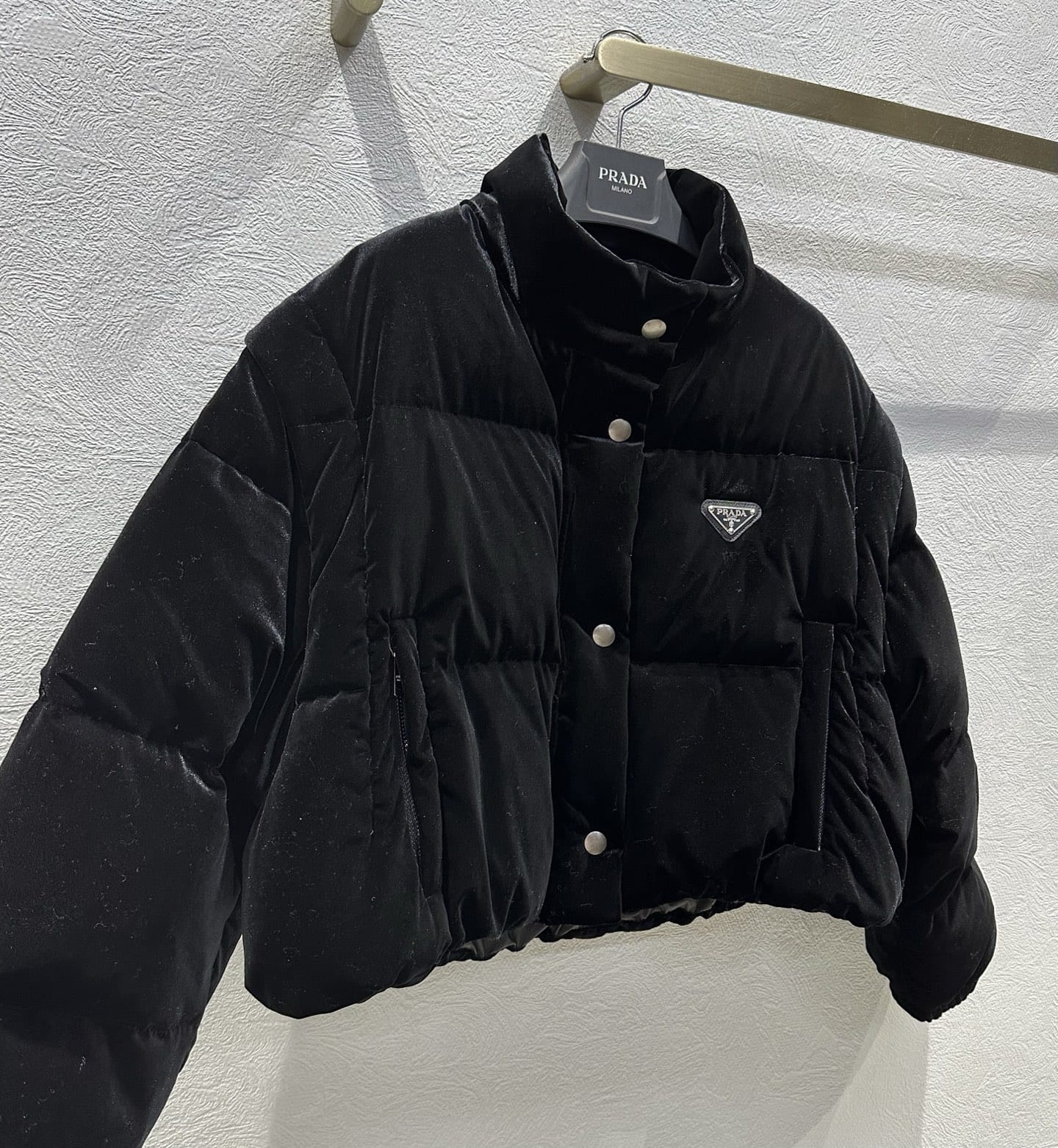 Prada Velvet down jacket for woman