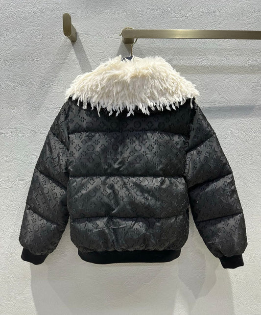 Louis Vuitton Feather Collar Puffer Jacket for women