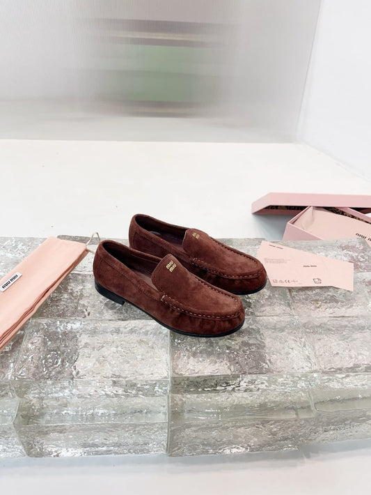 Miu Miu Suede loafers for women