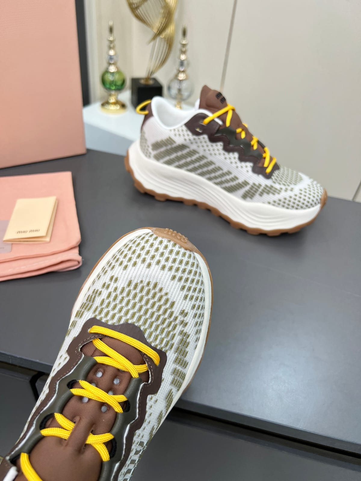 Miu Miu Technical fabric sneakers for women