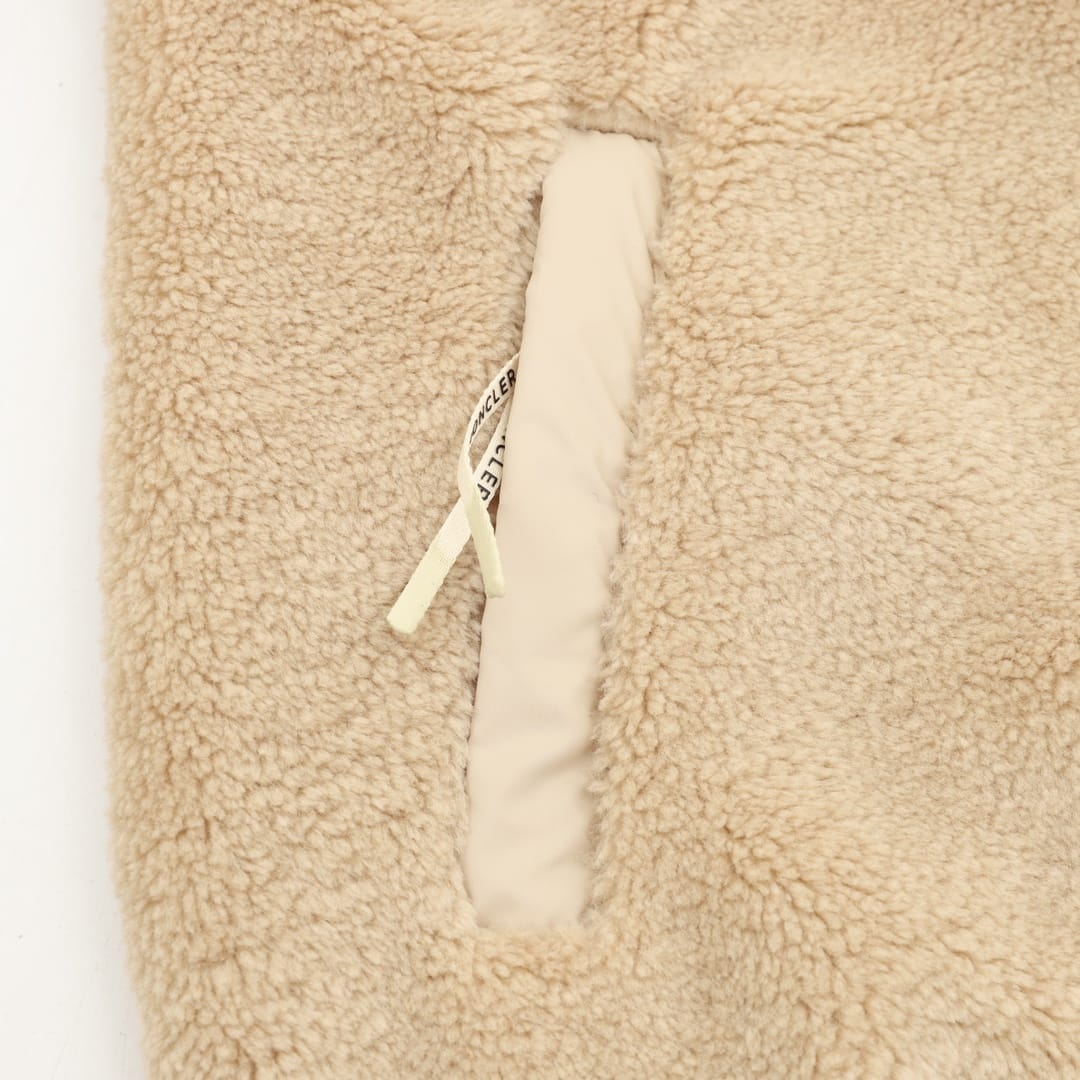 Moncler Teddy Zip-Up Sweatshirt with Pocket for men