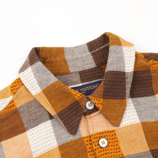 Louis Vuitton Flannel Shirt with Buttons and Long Sleeves for men