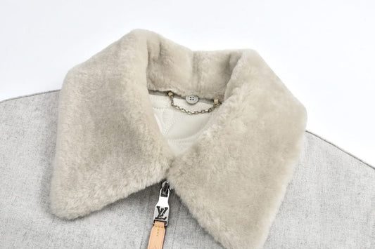 Louis Vuitton Wool Blouson With Shearling Collar for men