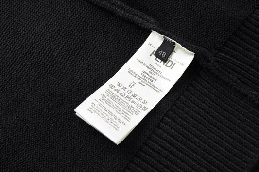Fendi Sweater Black wool pullover for men