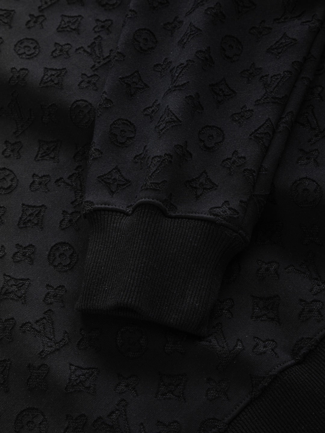 Louis Vuitton Monogram Embellished Wool Evening Crewneck for men