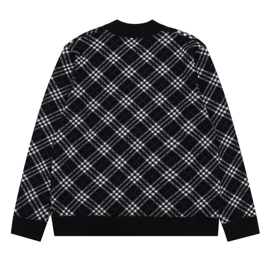 Burberry Check Wool Blend Bomber Jacket for men