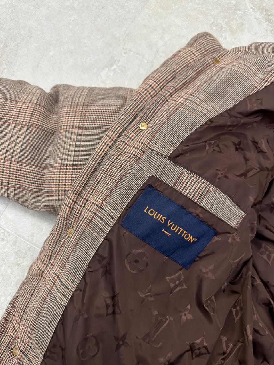 Louis Vuitton Tweed Down Blouson for men