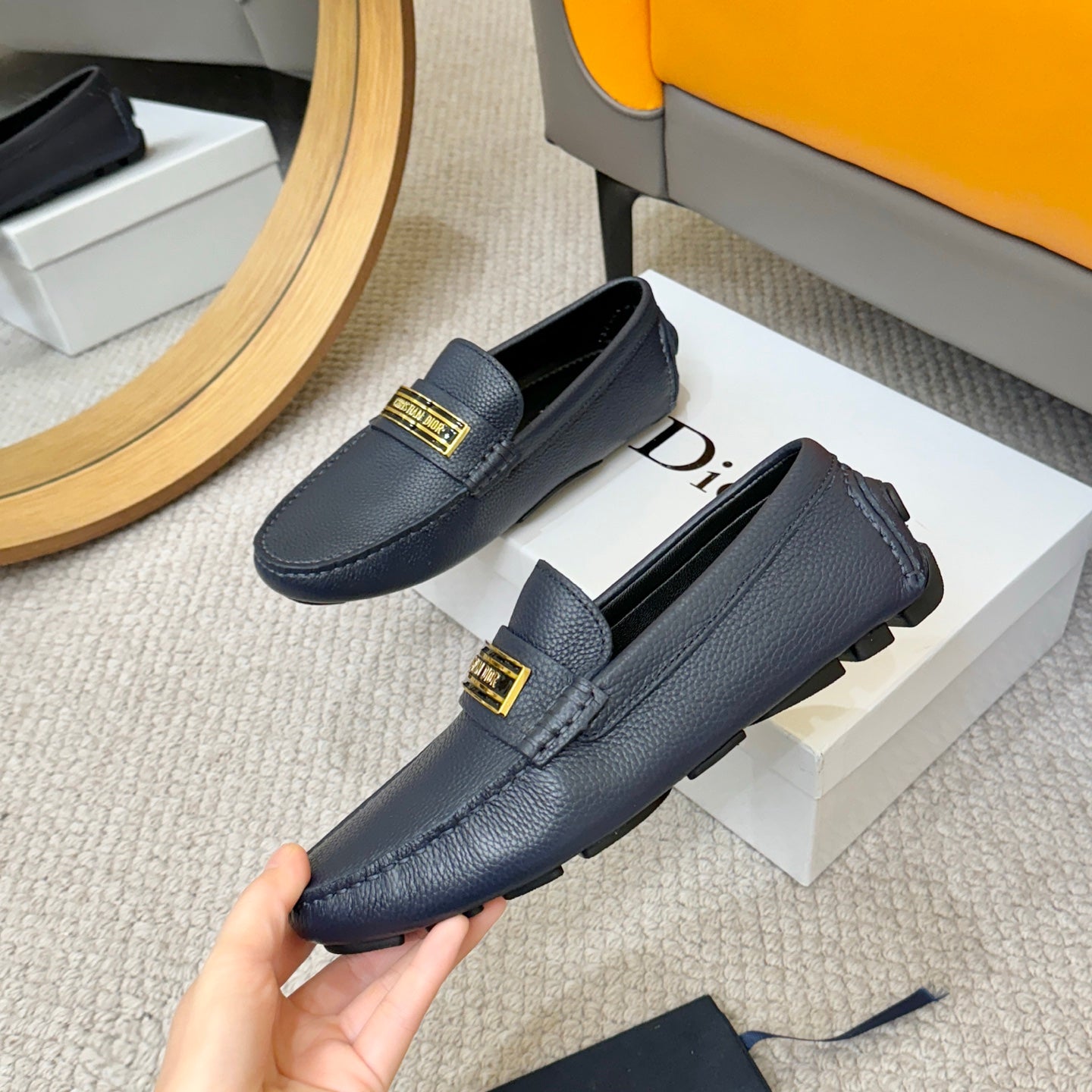 Dior Granville Loafer Dark Blue MEN
