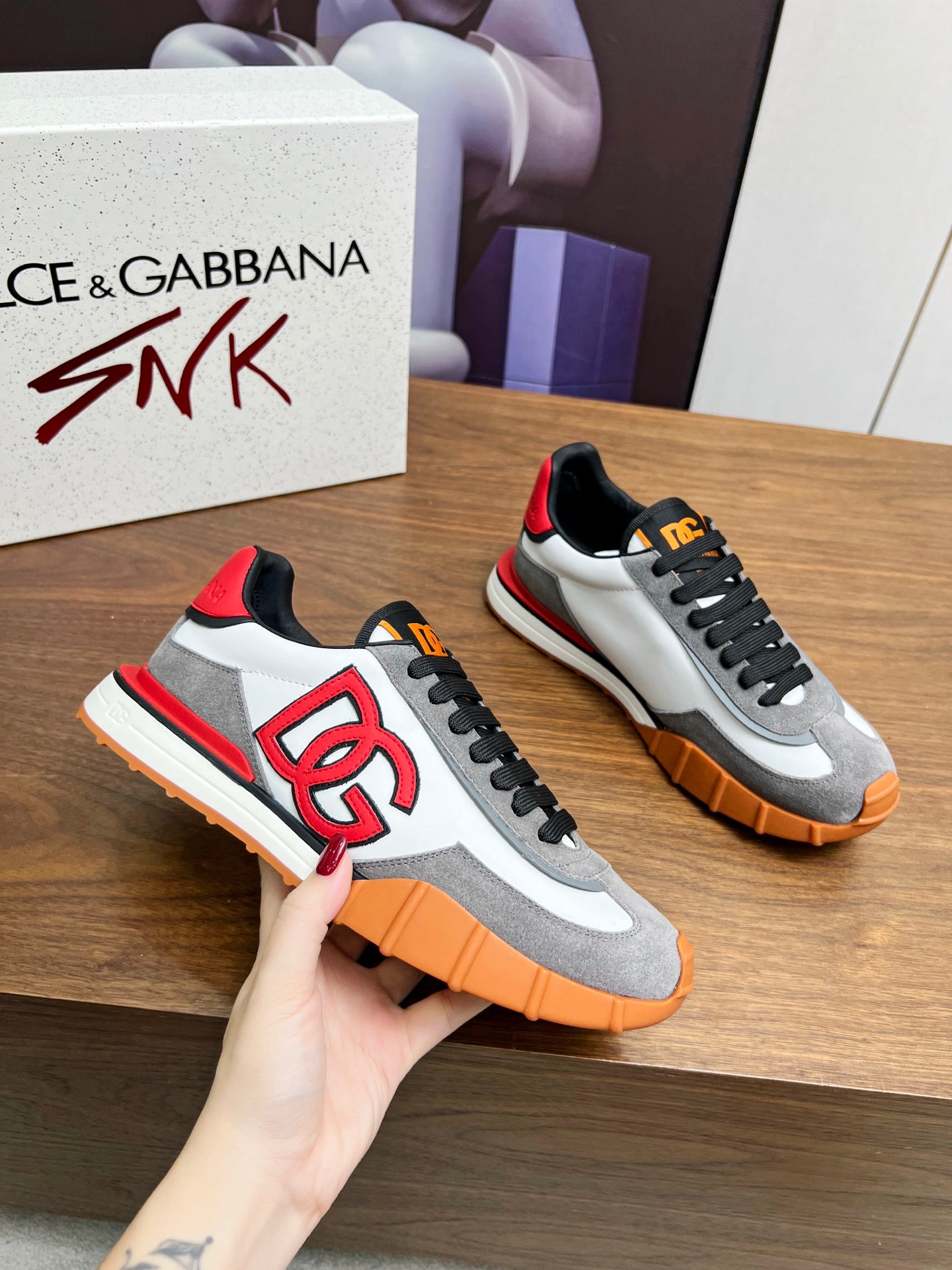 Dolce &Gabbana  shoe logo-print sneakers For Men