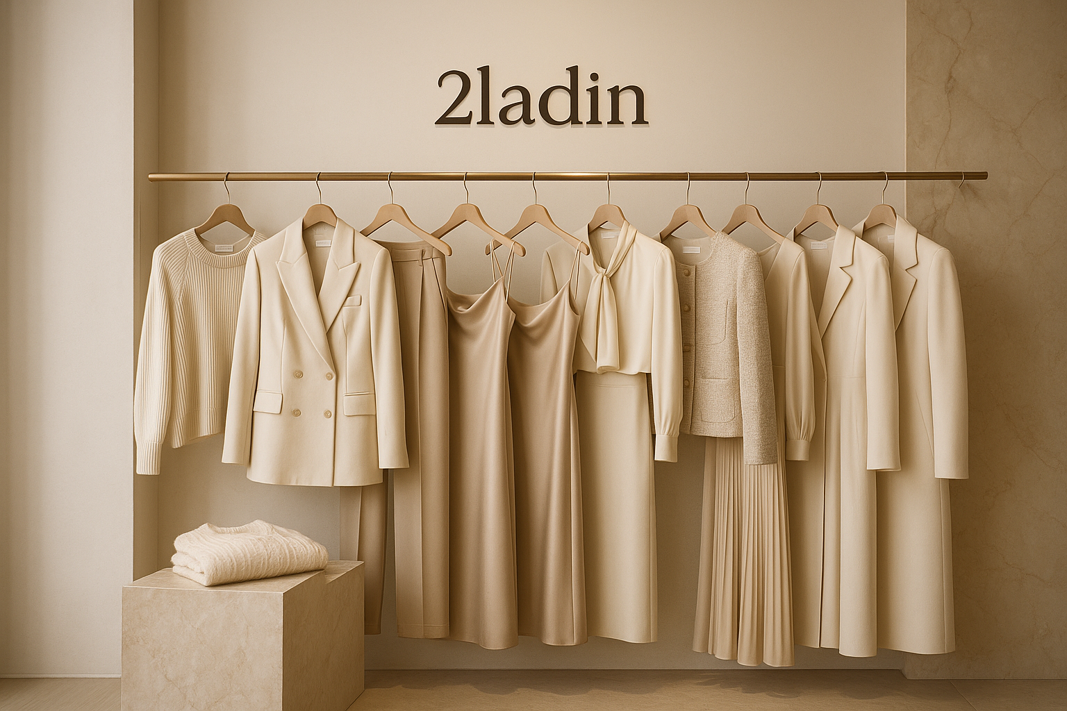 2ladin is my store name and it should represent elegant clothes