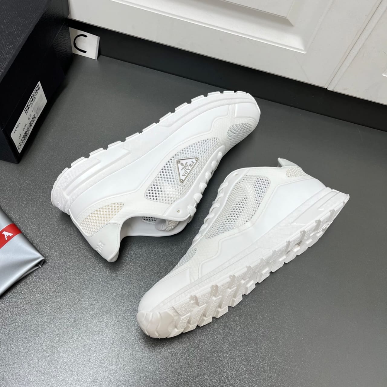 Prada Prax fabric sneakers for men