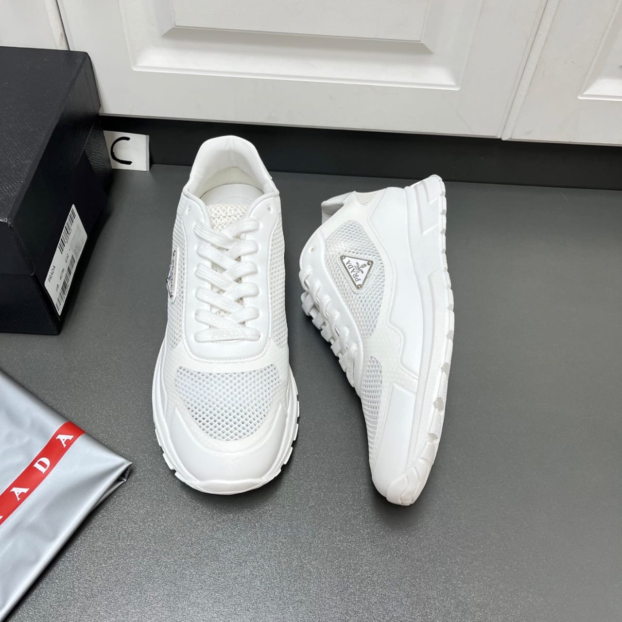 Prada Prax fabric sneakers for men