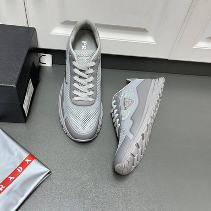 Prada Prax fabric sneakers Greay for men