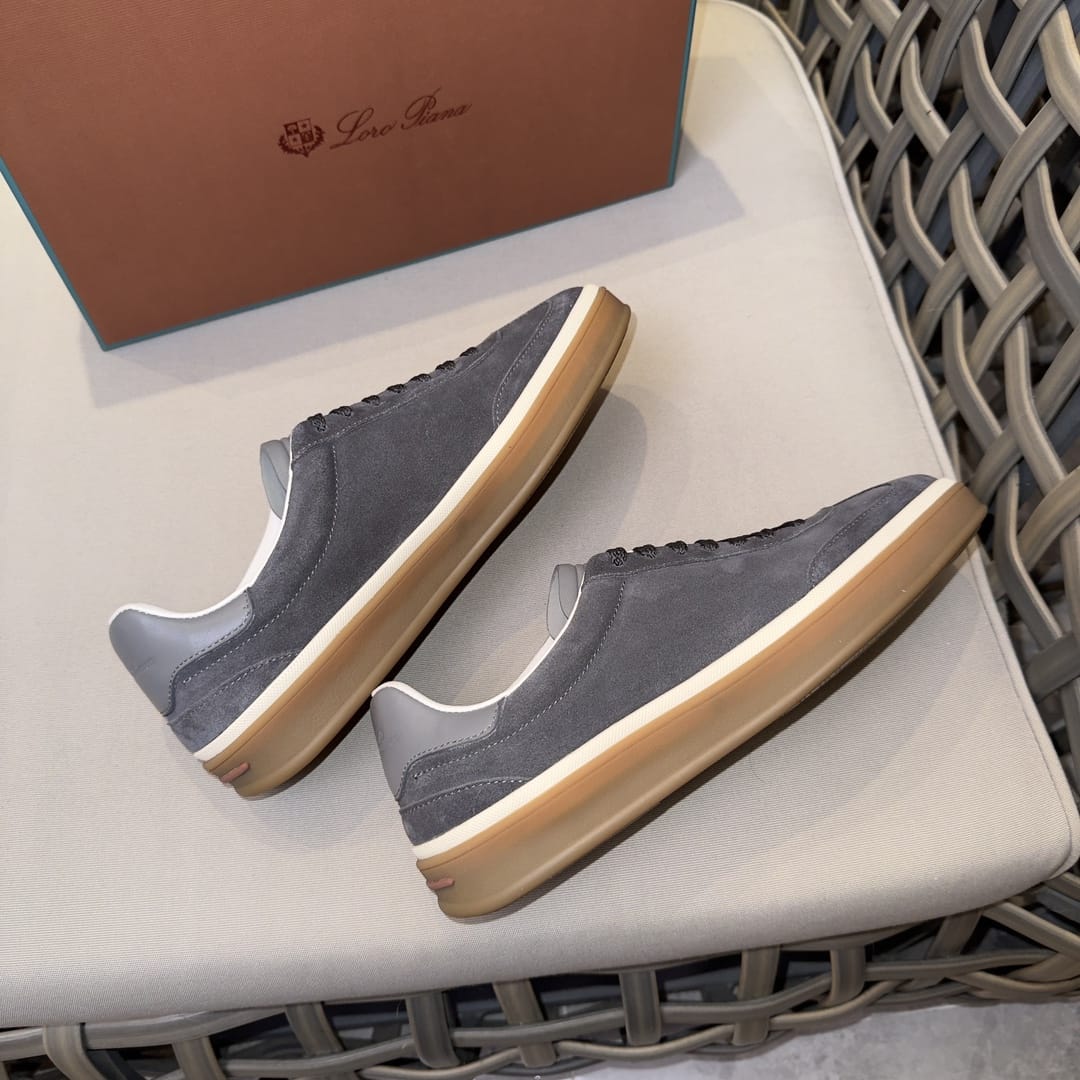 Loro Piana Tennis Walk Sneaker Suede Calf Split for men