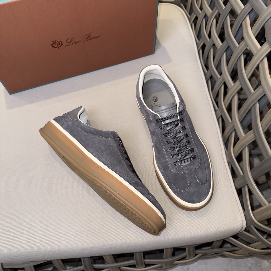 Loro Piana Tennis Walk Sneaker Suede Calf Split for men