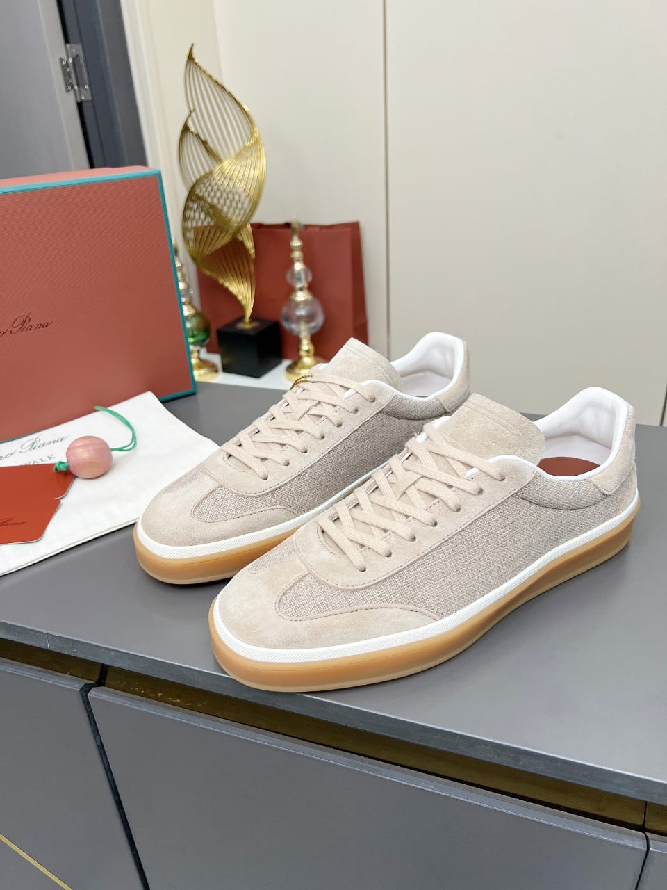 Loro Piana Tennis Walk Sneaker Pecora Nera for men