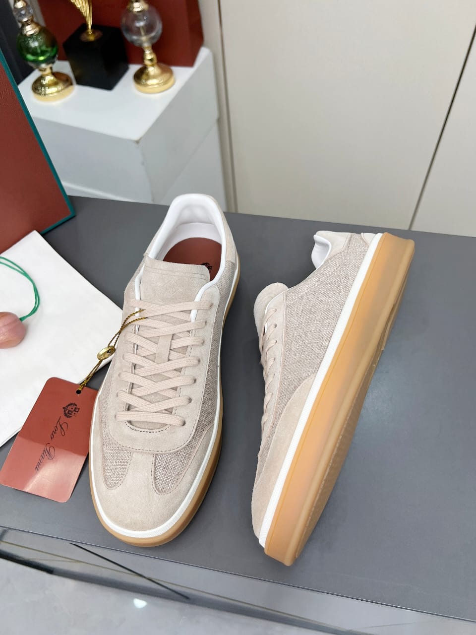 Loro Piana Tennis Walk Sneaker Pecora Nera for men