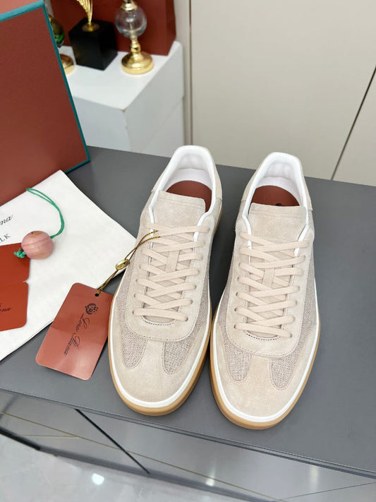 Loro Piana Tennis Walk Sneaker Suede Calf Split