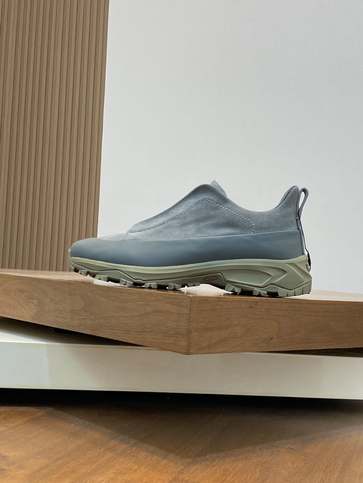 Zegna Grey Leather and Suede Triple Stitch™ Monte Sneakers for Men