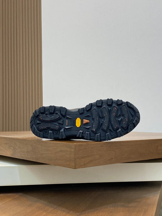 Zegna Black Leather and Suede Triple Stitch™ Monte Sneakers for Men
