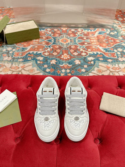 Gucci  Women's GG crystal Screener sneaker