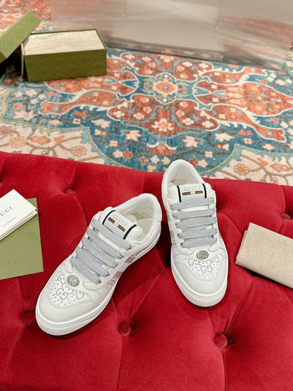 Gucci  Women's GG crystal Screener sneaker
