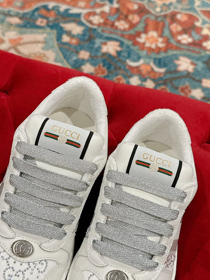Gucci  Women's GG crystal Screener sneaker