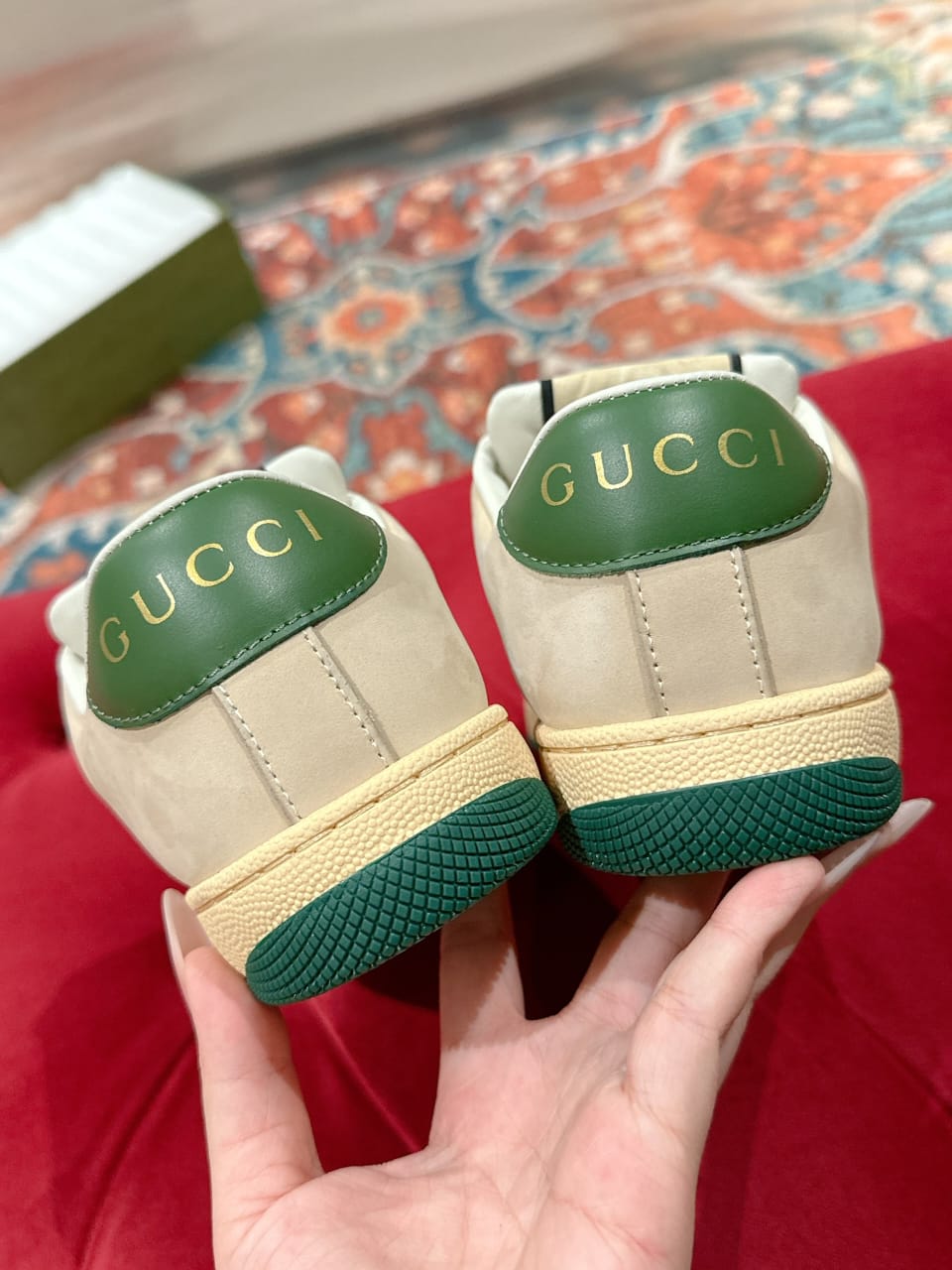 Gucci  Women's GG crystal Screener sneaker