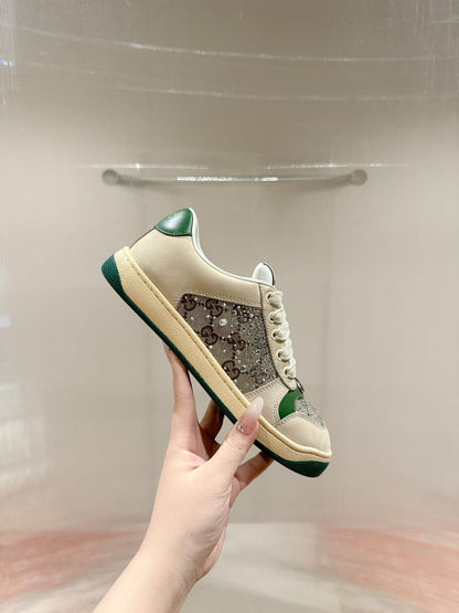 Gucci  Women's GG crystal Screener sneaker