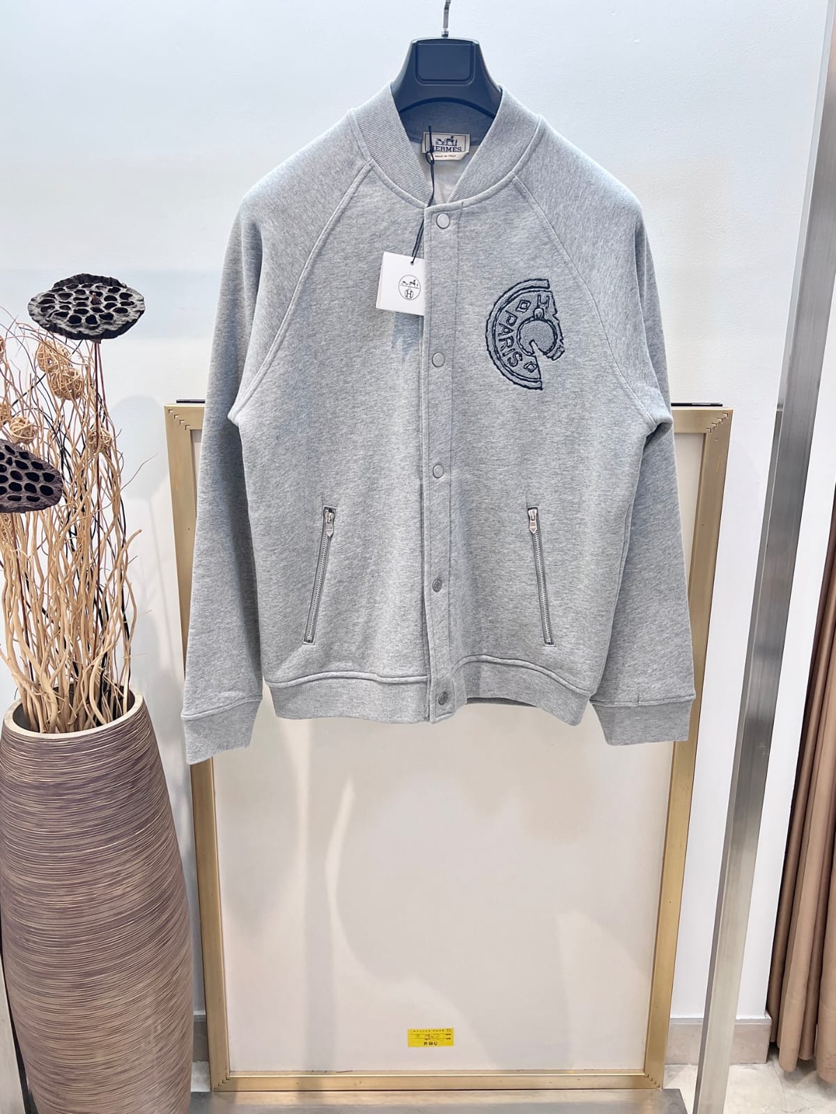 Hermes  Varsity jacket with Clou de Selle detail for MEN