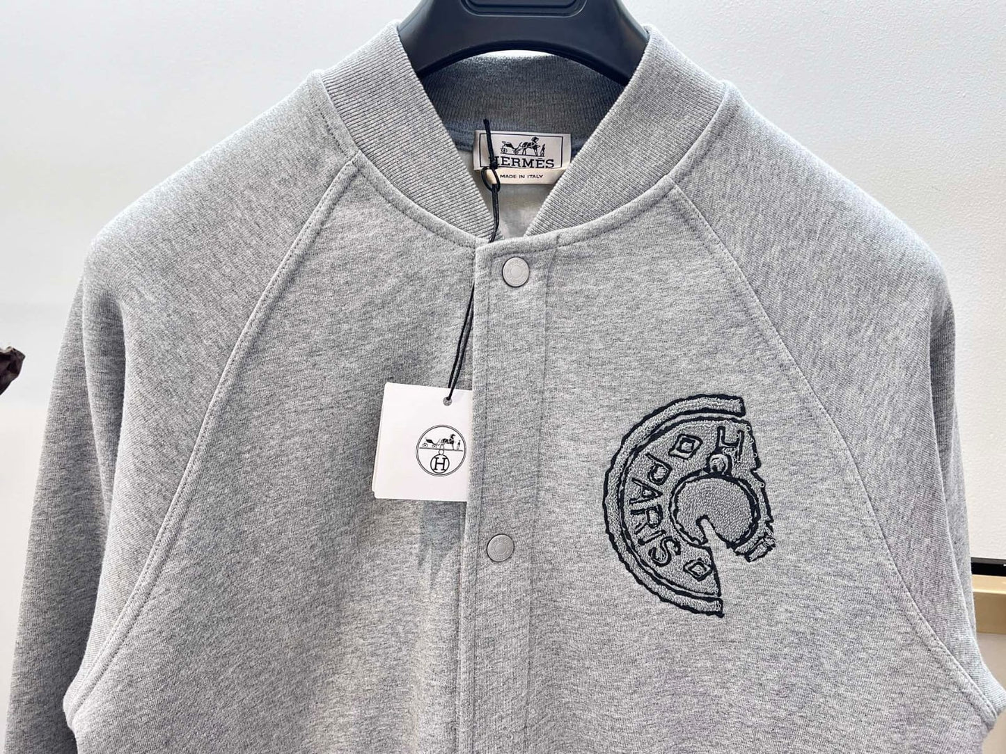 Hermes  Varsity jacket with Clou de Selle detail for MEN