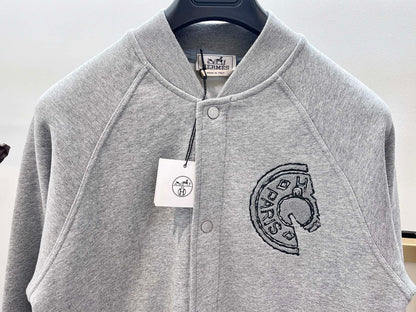 Hermes  Varsity jacket with Clou de Selle detail for MEN