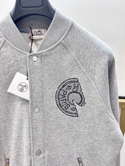 Hermes  Varsity jacket with Clou de Selle detail for MEN