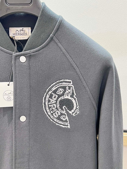 Hermes  Varsity jacket with Clou de Selle detail for MEN