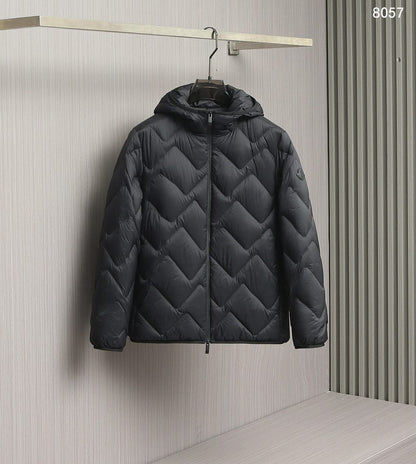 Moncler Bimont Men's Quilted Hooded Short Down Jacket