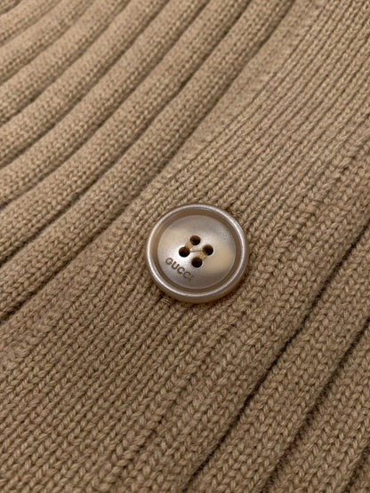 Gucci Rib wool cashmere knit cardigan for men