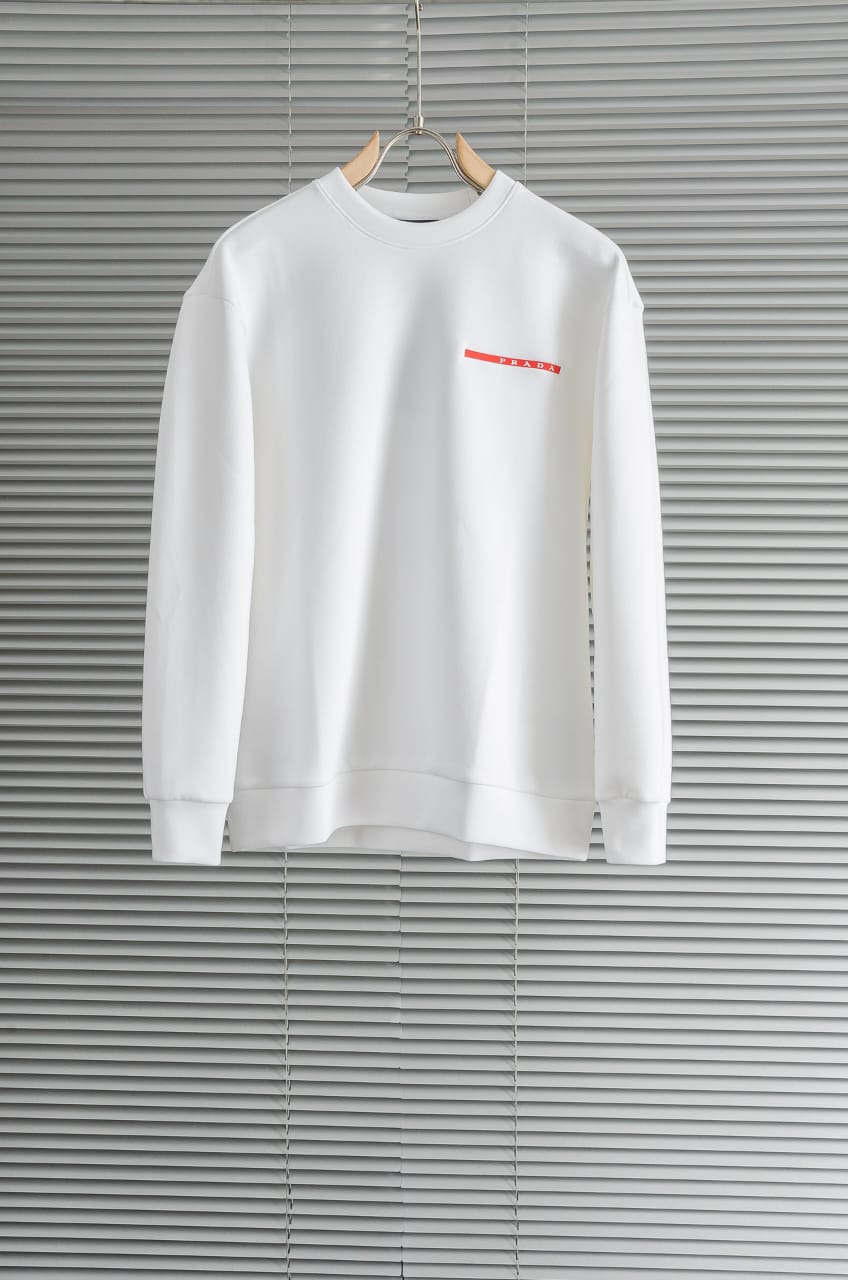 Prada  Recycled double jersey sweatshirt for men