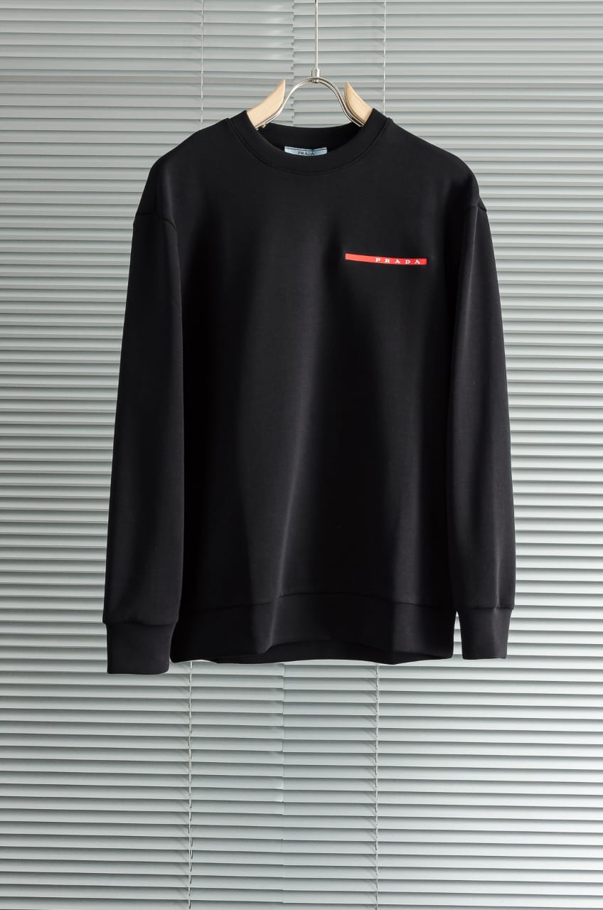 Prada  Recycled double jersey sweatshirt for men