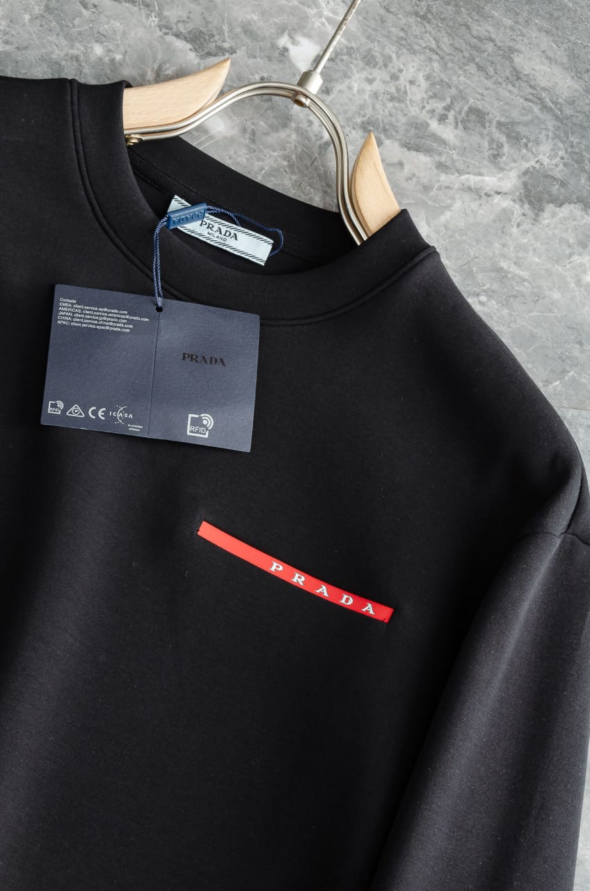 Prada  Recycled double jersey sweatshirt for men