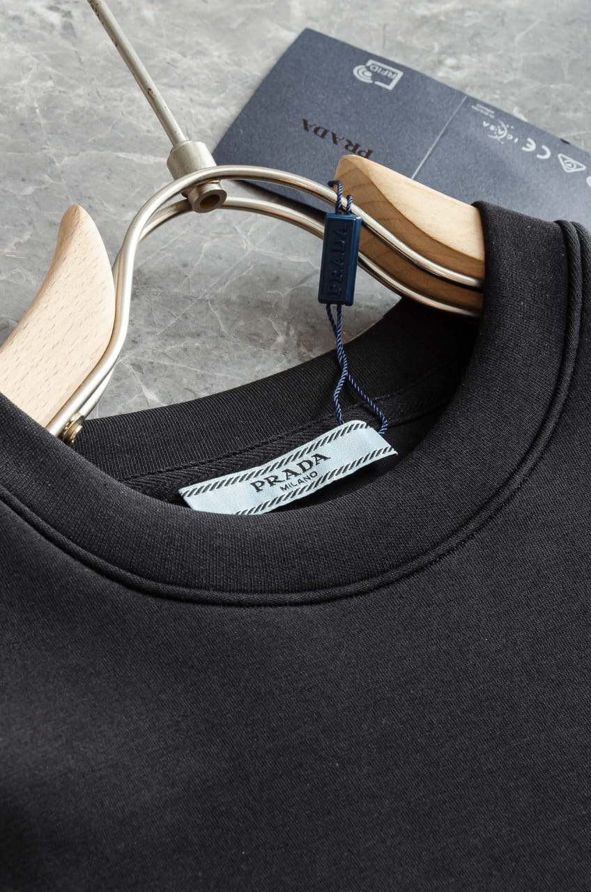 Prada  Recycled double jersey sweatshirt for men