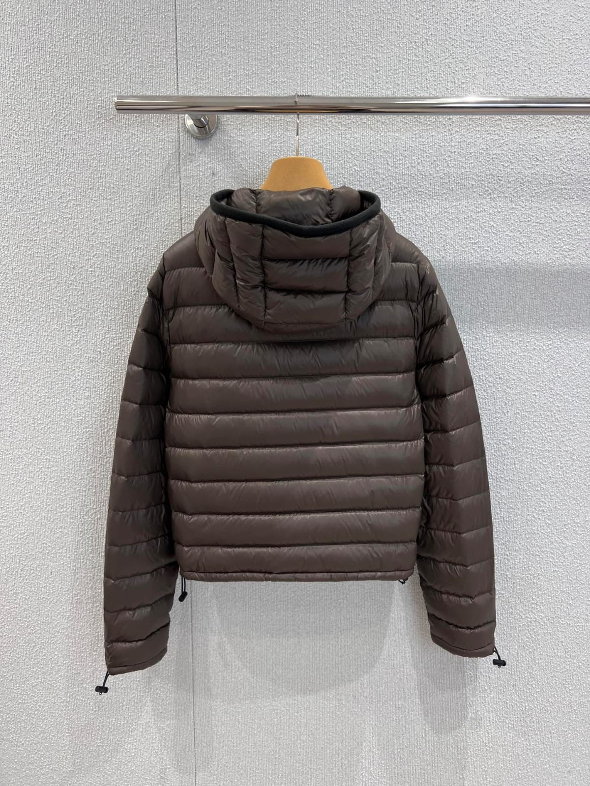 Miu Miu Light pongé down hoodie jacket for women