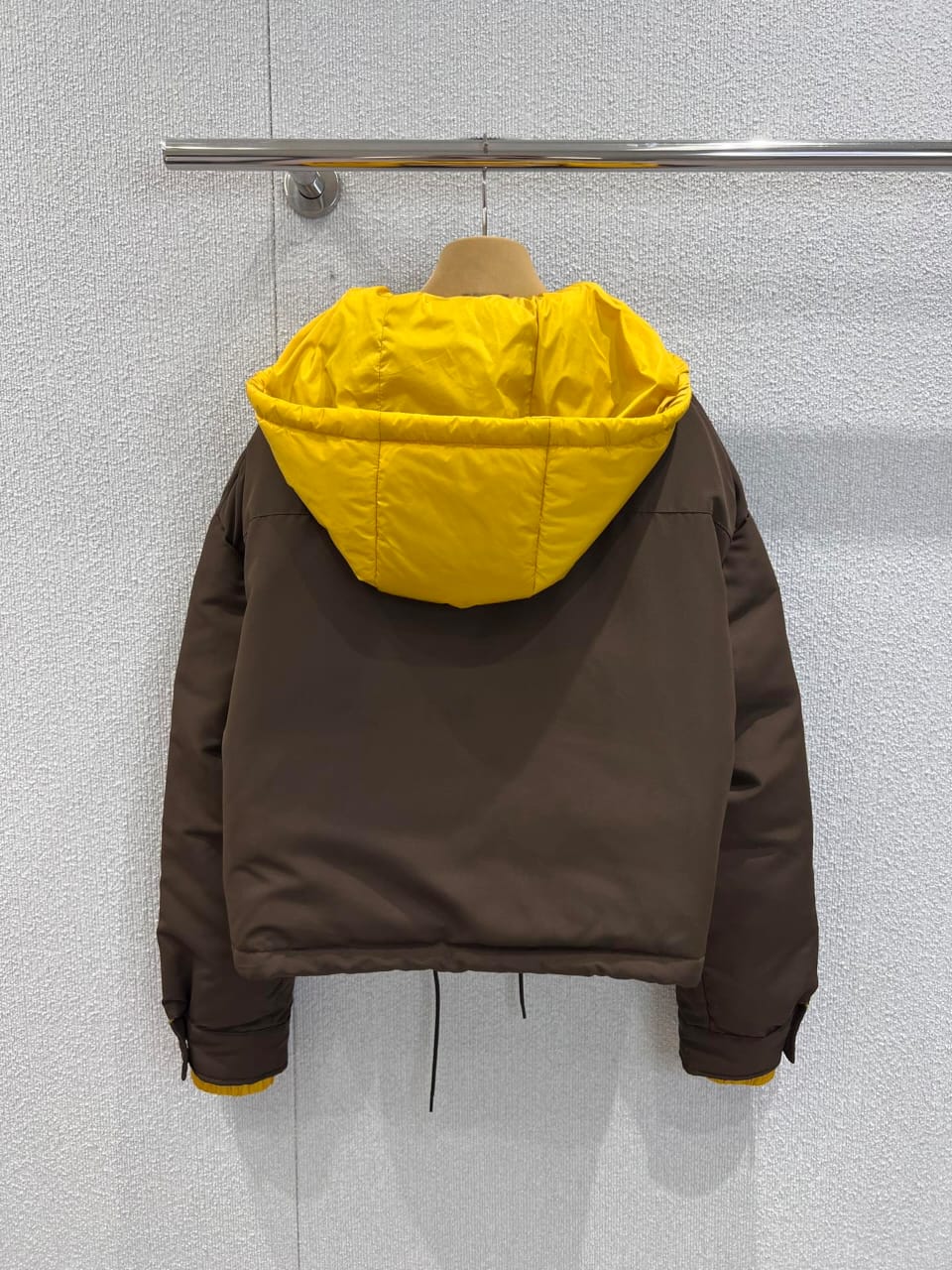 Miu Miu Technical pongé down hoodie jacket for women