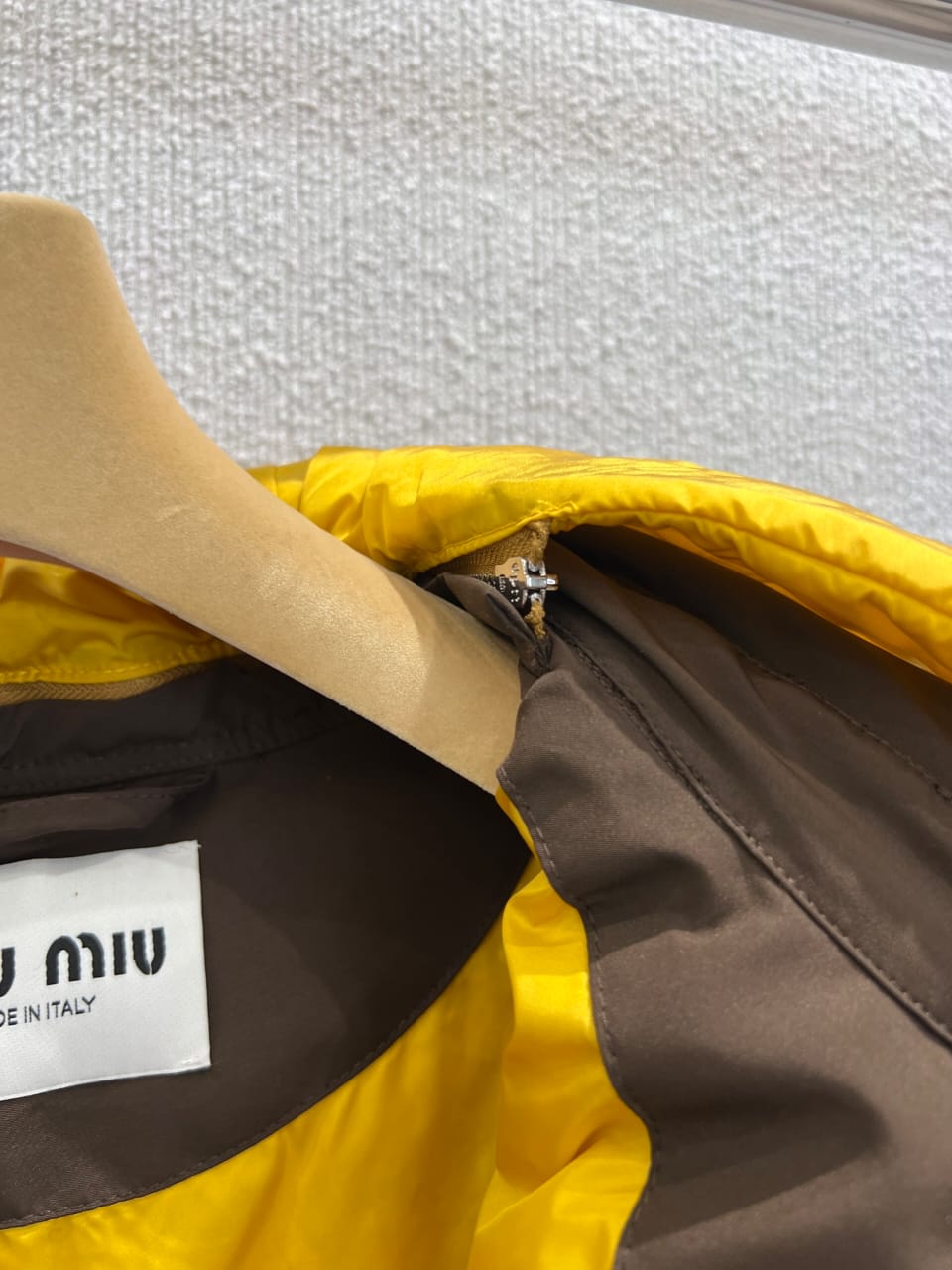 Miu Miu Technical pongé down hoodie jacket for women